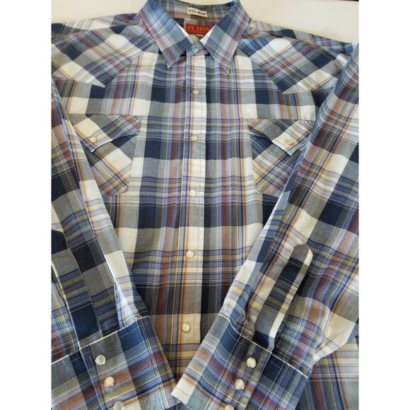 Plains Western Wear Big Man Western Snap Front Shirt Size 3X 12021-0336 - Picture 6 of 7